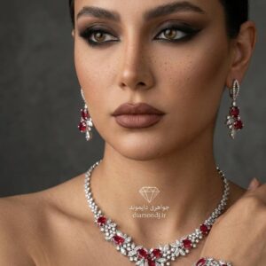 سرویس برلیان و یاقوت قرمز کد c6544